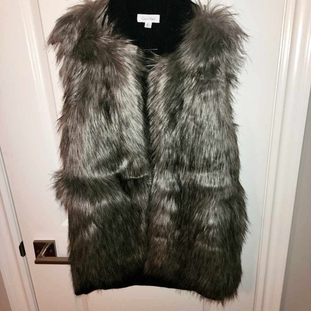 Calvin Klein Faux Fur Vest